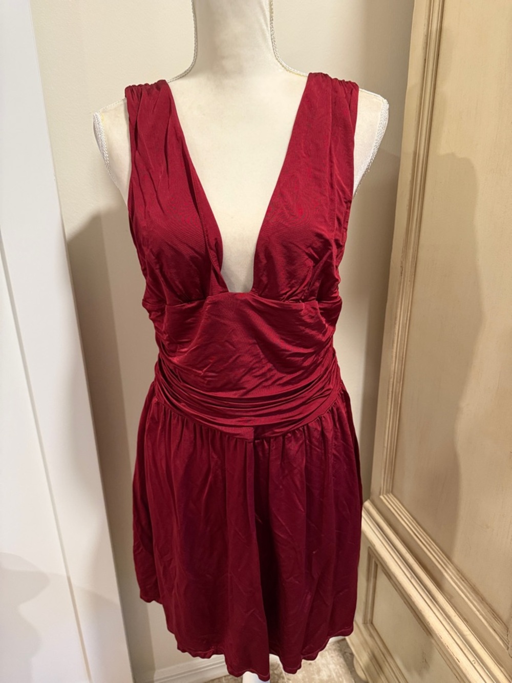 Free People intimately Ruched V-Neck Dress